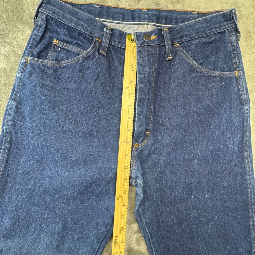 Vintage Rustler Jeans Relaxed Fit Straight Leg‎ Dark Wash Denim Pants Mens 36x32